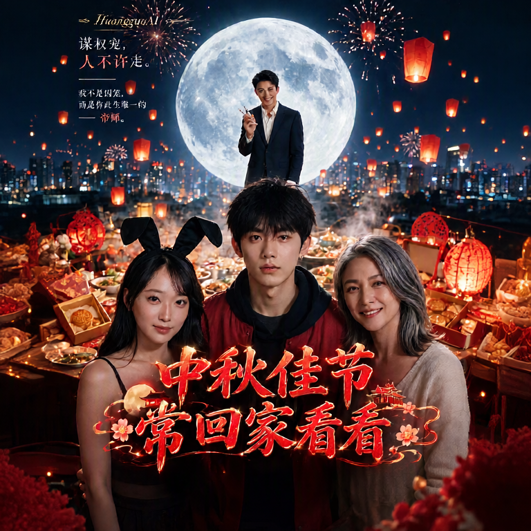 中秋佳节：常回家看看海报